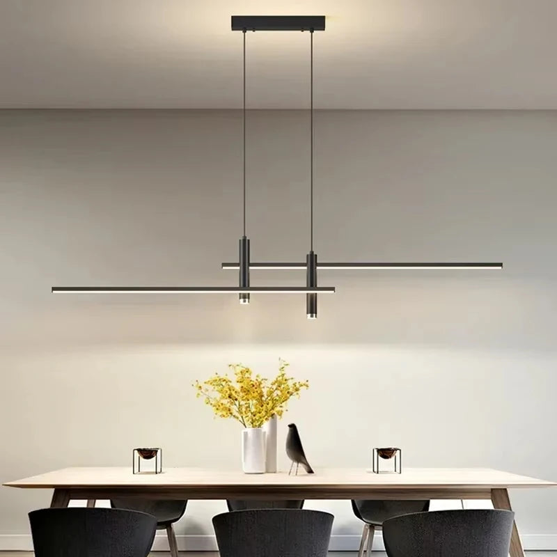 Suspension Linéaire en Métal Design Moderne