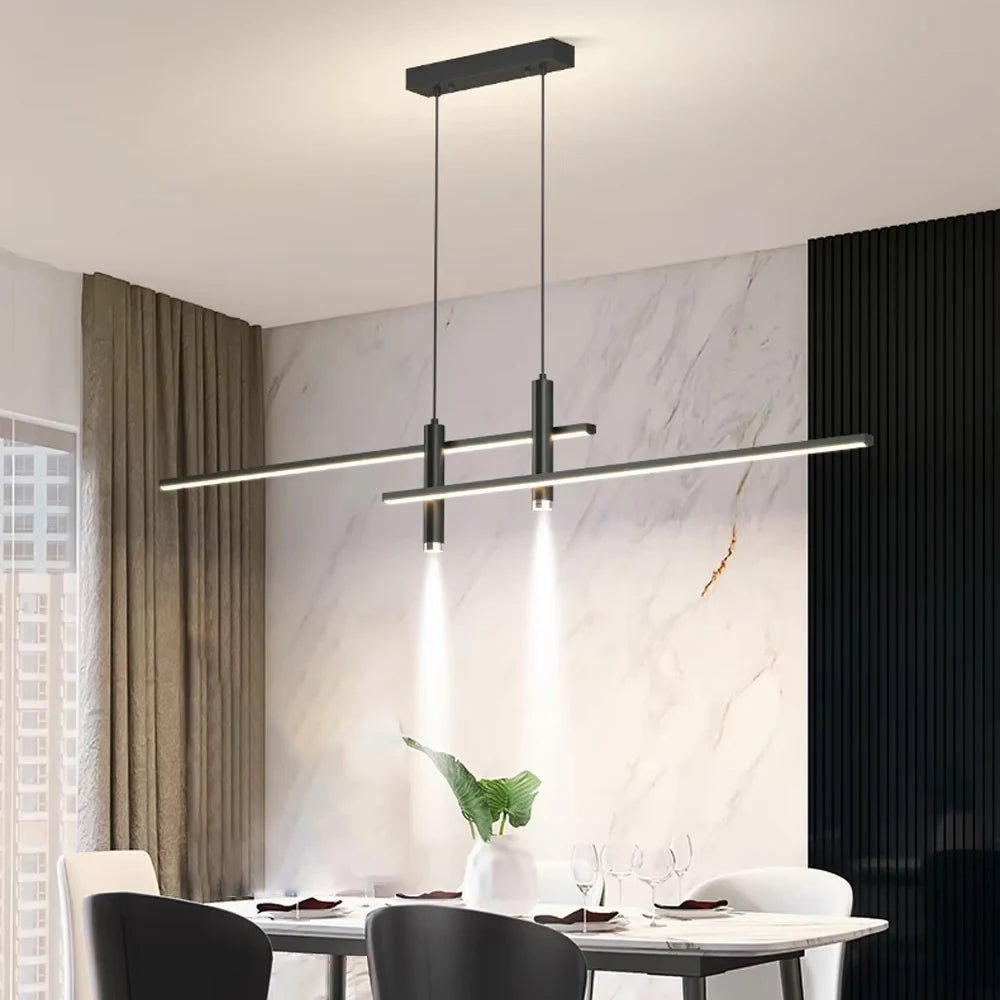 Suspension Linéaire en Métal Design Moderne