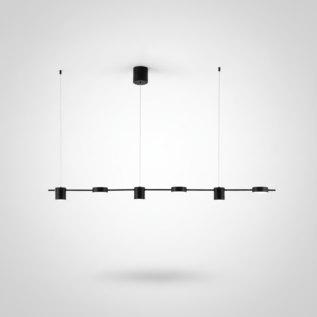 Suspension Linéaire en Métal et Laiton Design Moderne