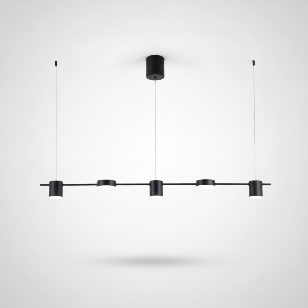 Suspension Linéaire en Métal et Laiton Design Moderne