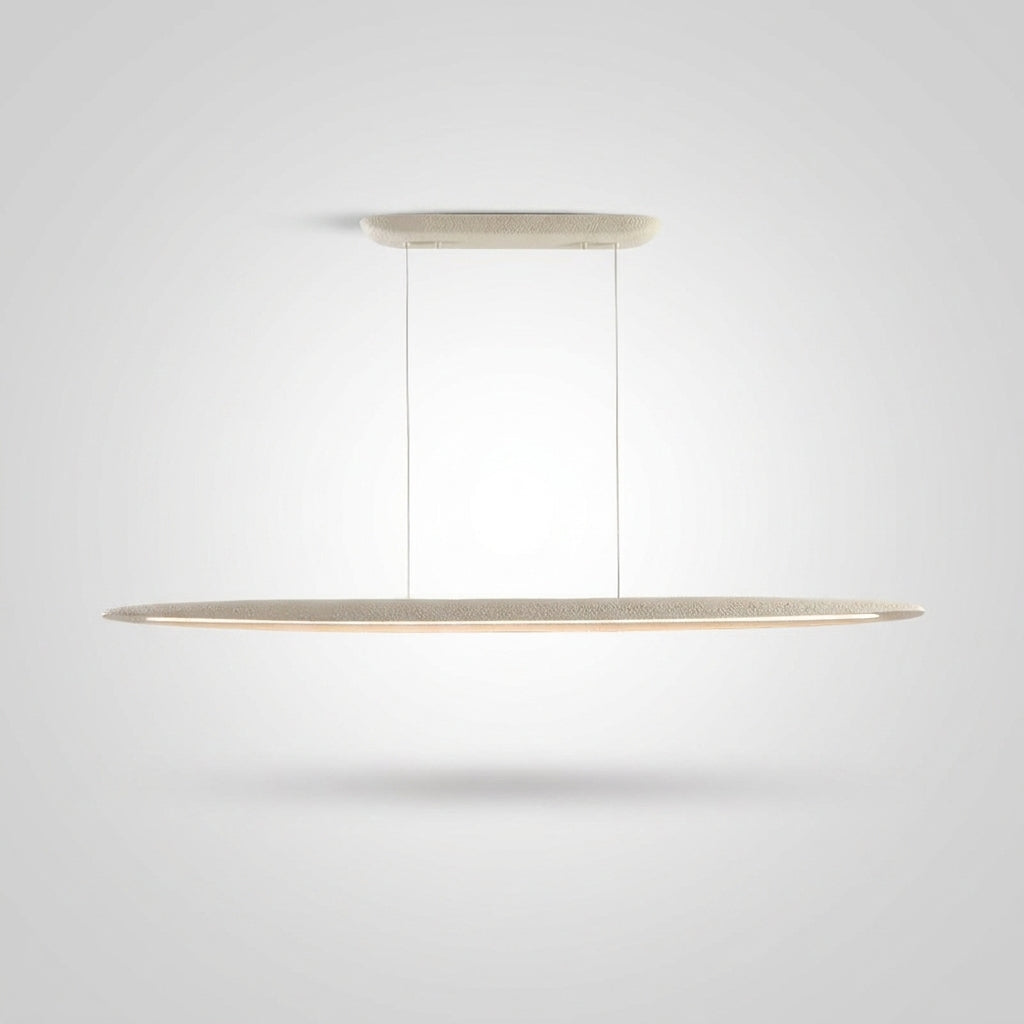 Suspension Linéaire en Résine Design Wabi-Sabi Dimmable