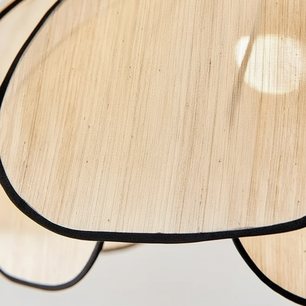 Suspension Lotus Tressé Crème Design Rétro