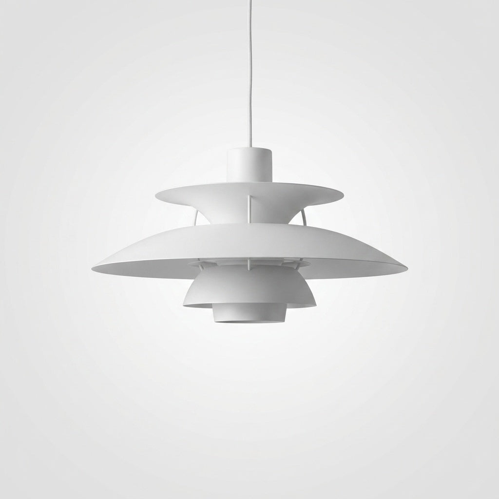 Suspension Macaron Métal Scandinave - Blanc classique 50CM Blanc Image