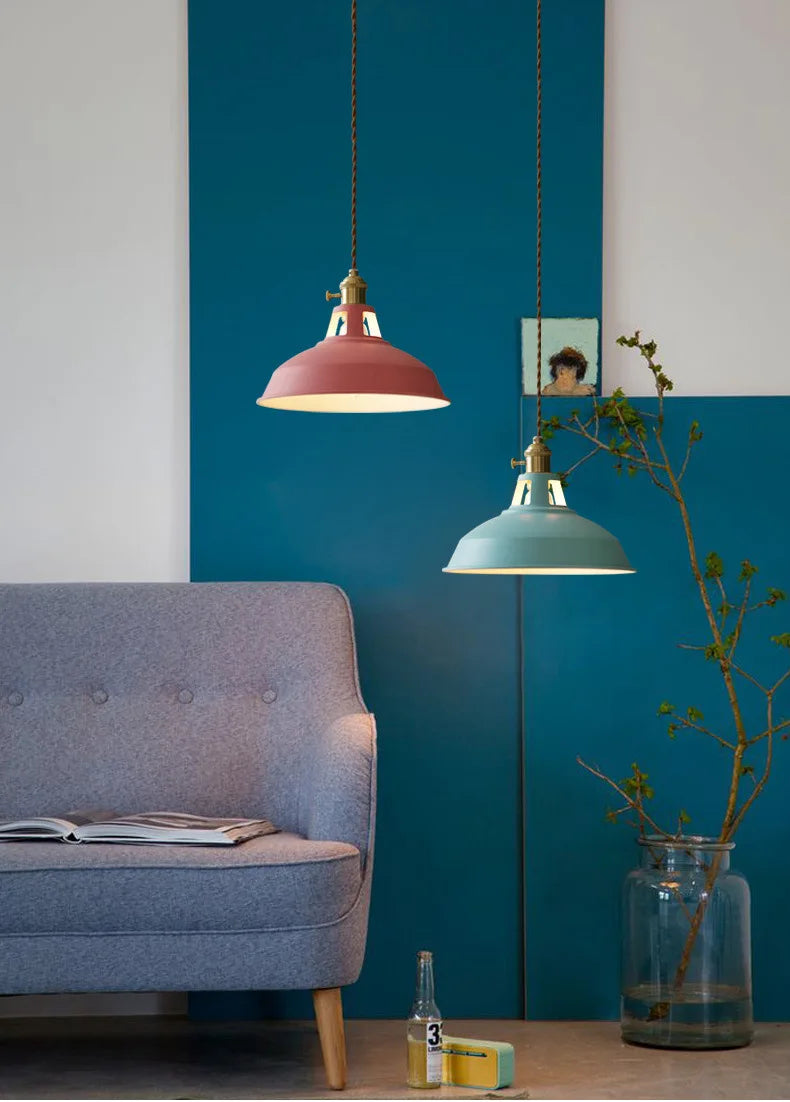 Suspension Macaron en Métal Design Nordique