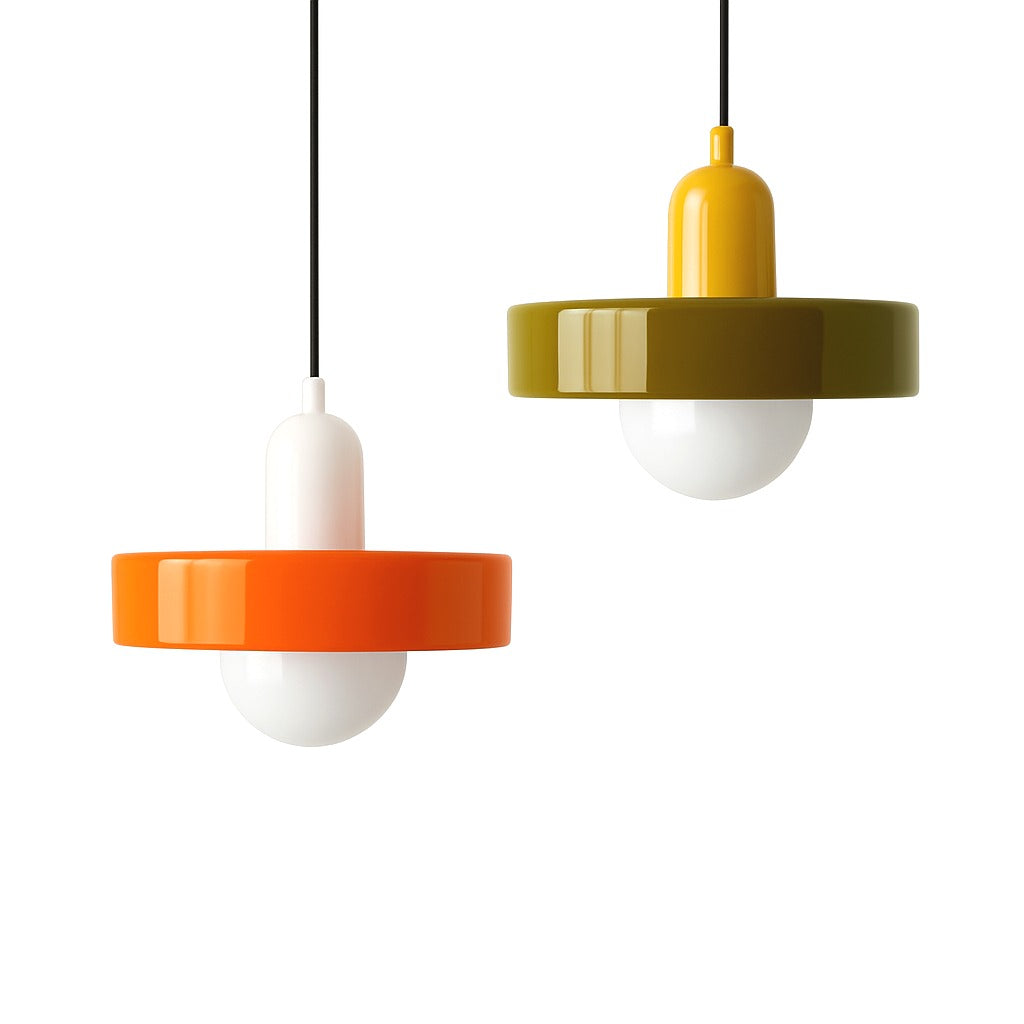 Suspension Nordique en Verre Couleur Bonbon