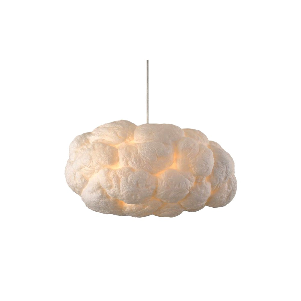 Suspension Nuage Blanche en Coton et PVC