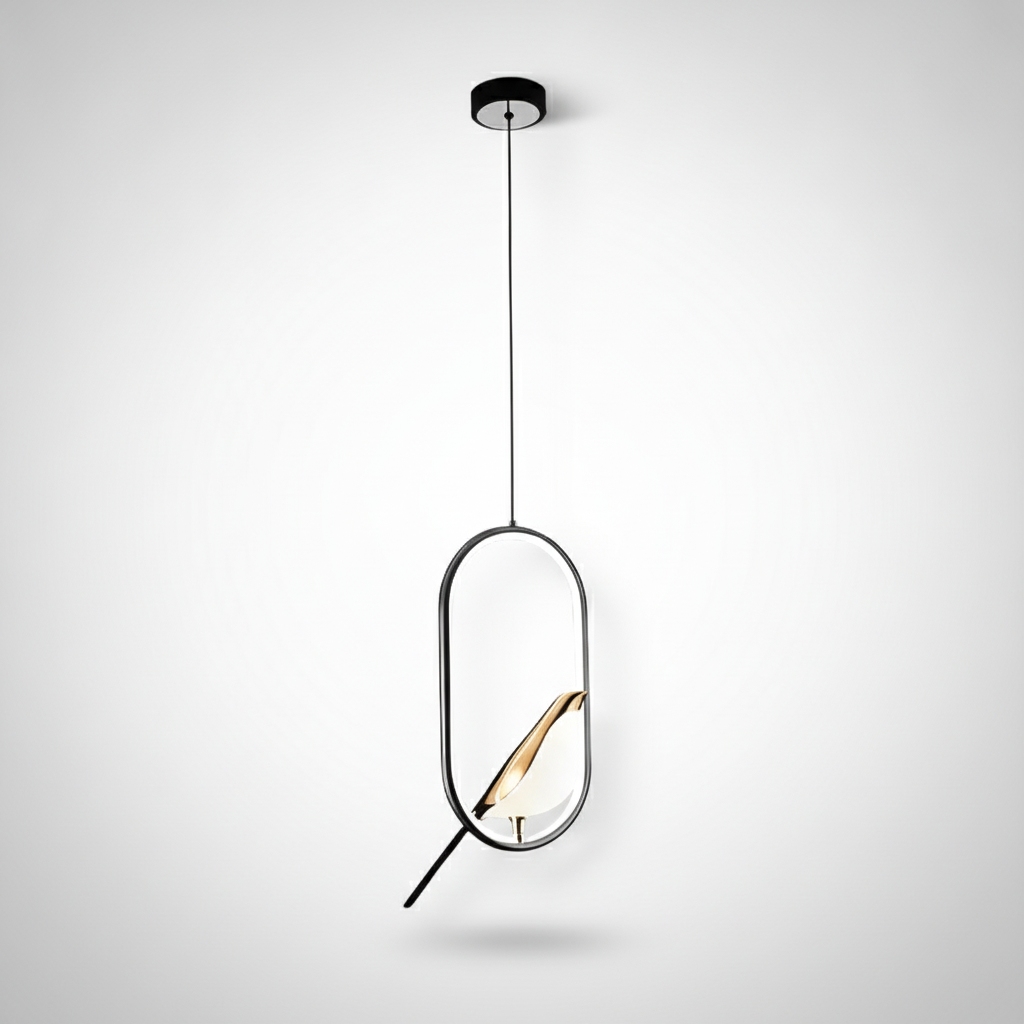 Suspension Oiseau en Métal à LED