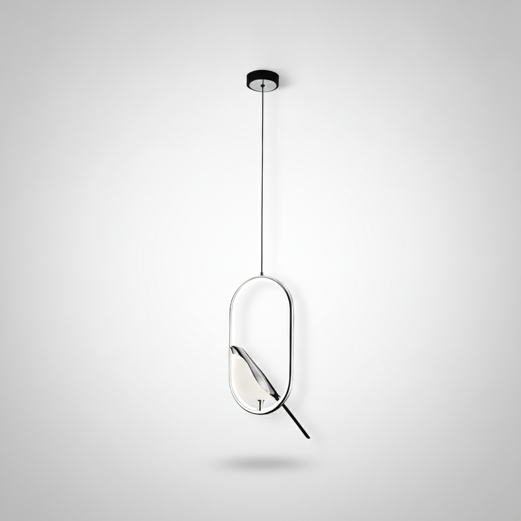 Suspension Oiseau en Métal à LED
