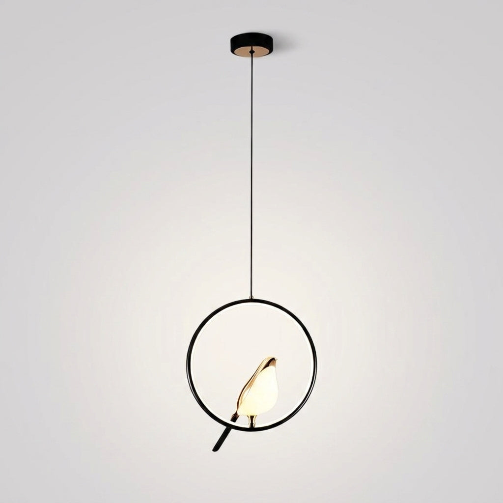 Suspension Oiseau en Métal à LED