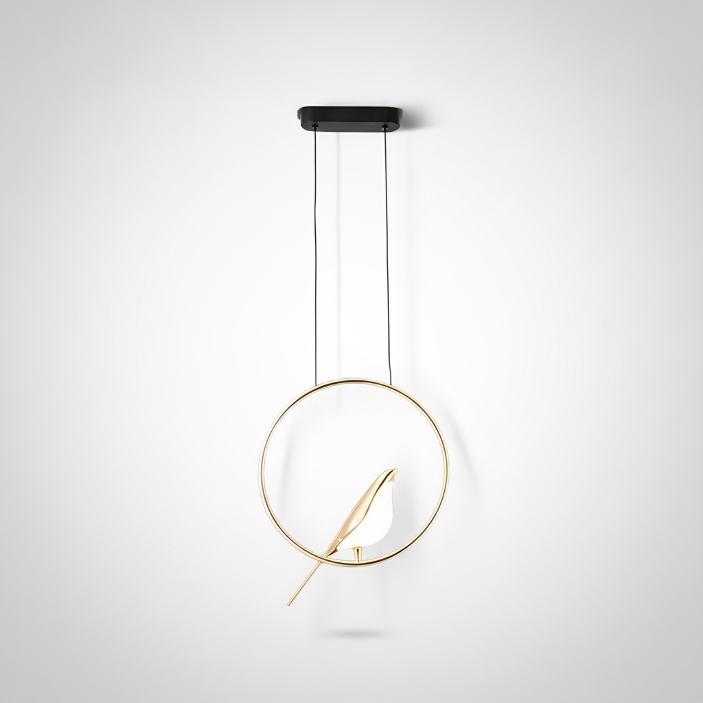 Suspension Oiseau en Métal à LED