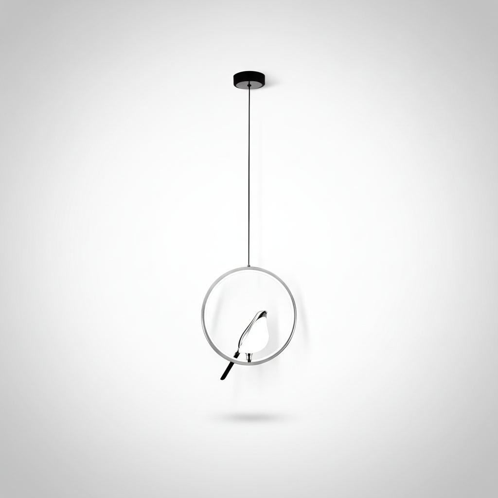 Suspension Oiseau en Métal à LED