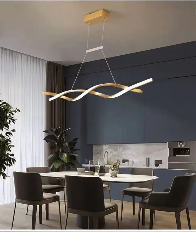 Suspension Ondulée en Aluminium Design Moderne