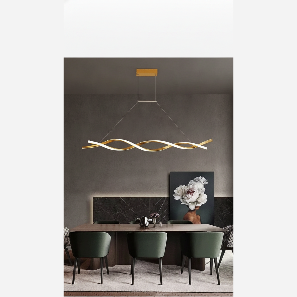 Suspension Ondulée en Aluminium Design Moderne