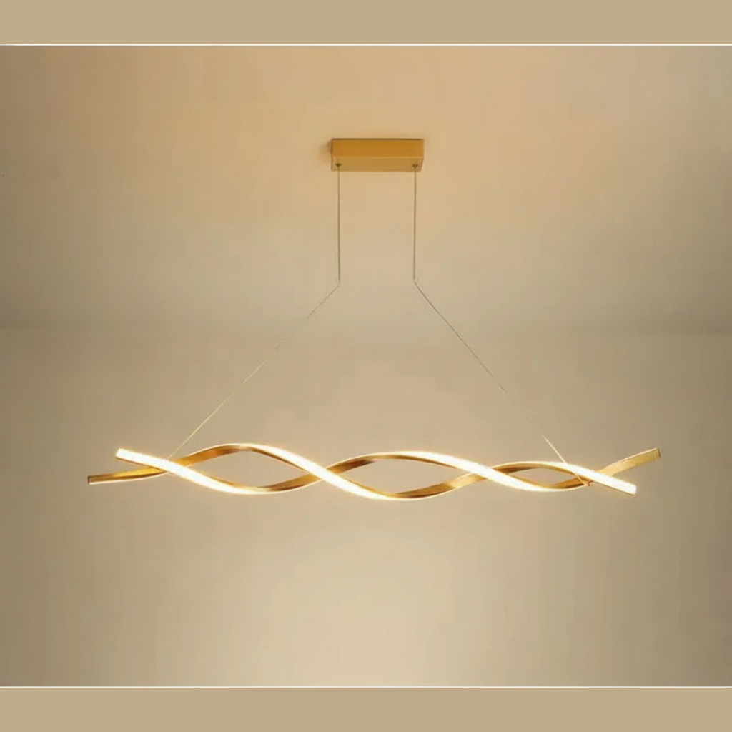Suspension Ondulée en Aluminium Design Moderne