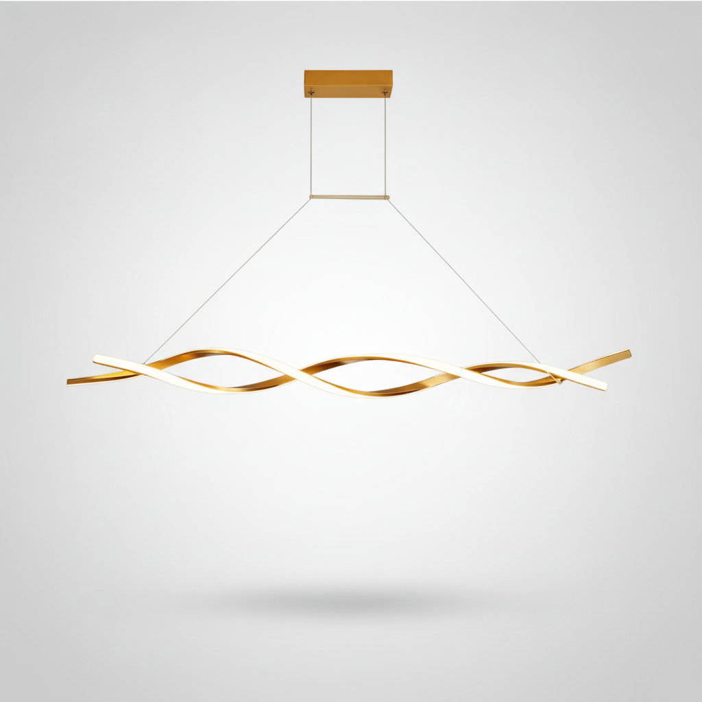Suspension Ondulée en Aluminium Design Moderne