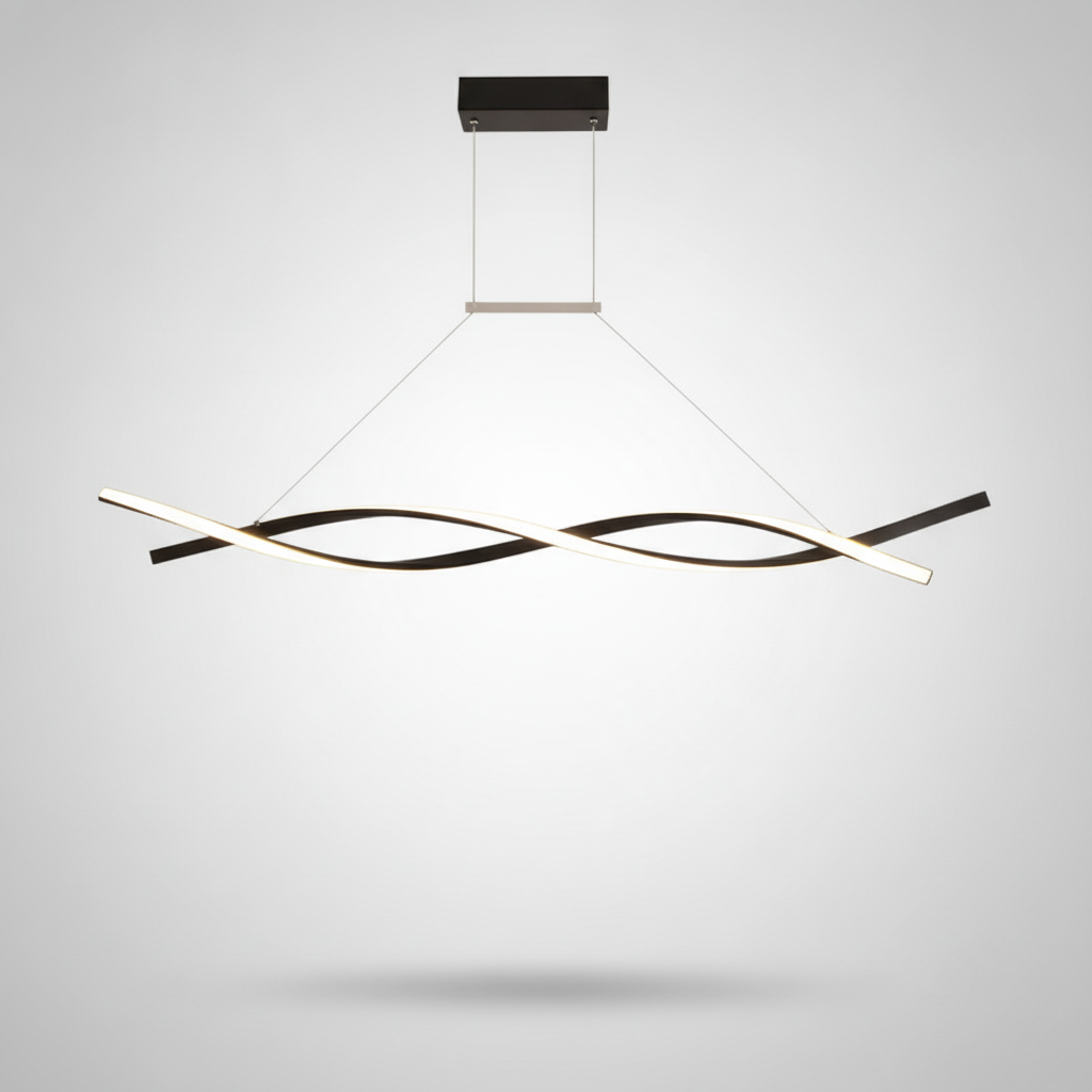 Suspension Ondulée en Aluminium Design Moderne