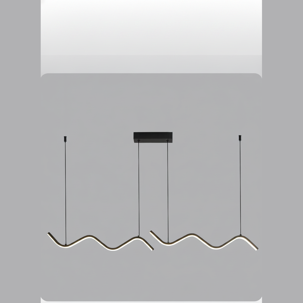 Suspension Ondulée en Aluminium Design Moderne
