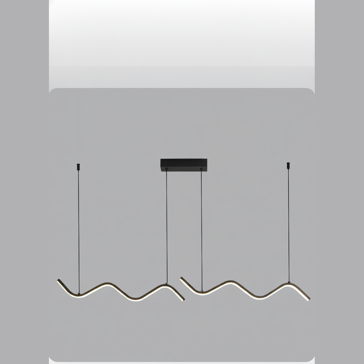 Suspension Ondulée en Aluminium Design Moderne