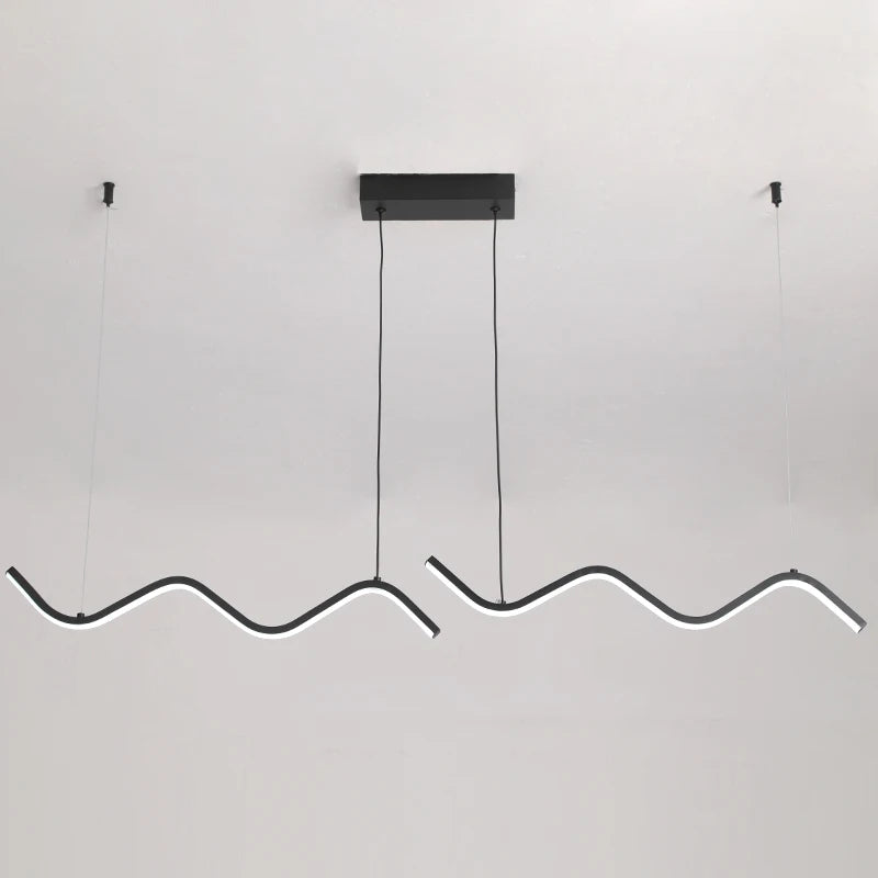 Suspension Ondulée en Aluminium Design Moderne
