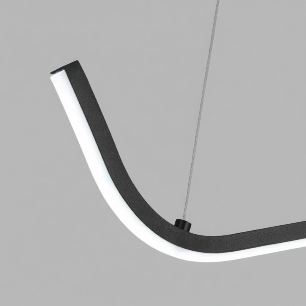 Suspension Ondulée en Aluminium Design Moderne