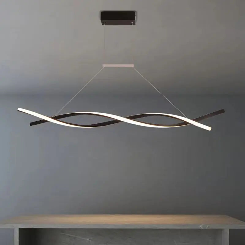 Suspension Ondulée en Aluminium Design Moderne
