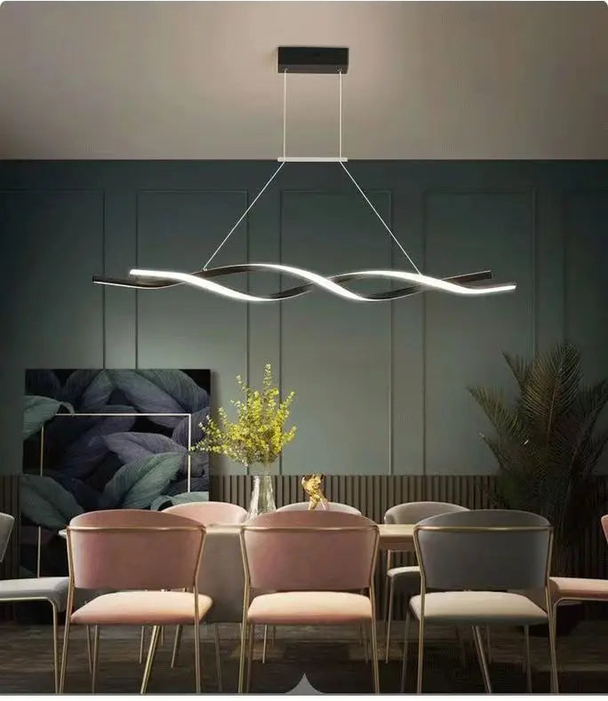 Suspension Ondulée en Aluminium Design Moderne