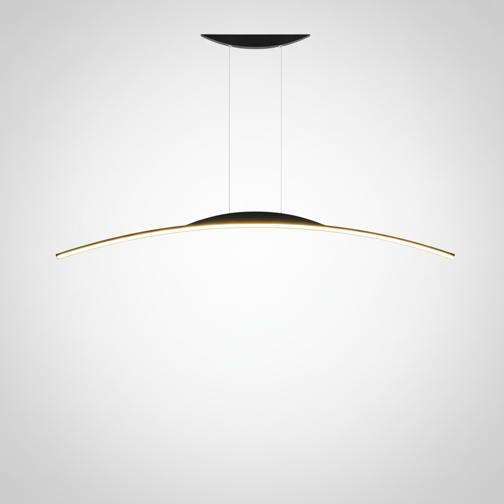 Suspension Ondulée en Métal Design Moderne Image