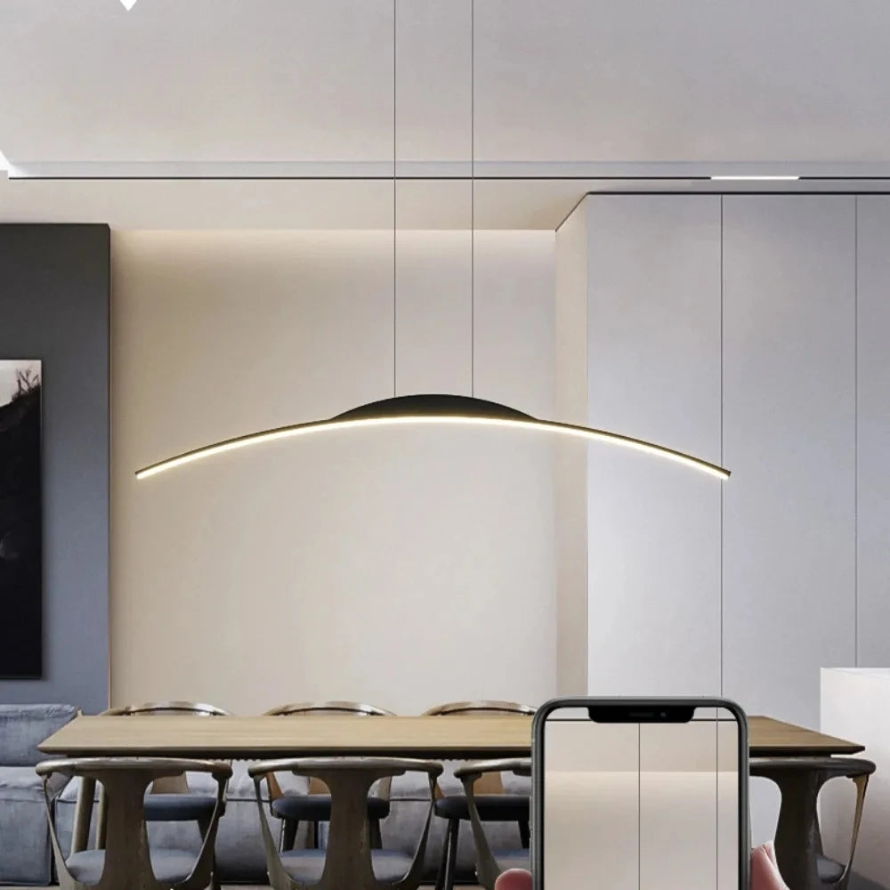 Suspension Ondulée en Métal Design Moderne