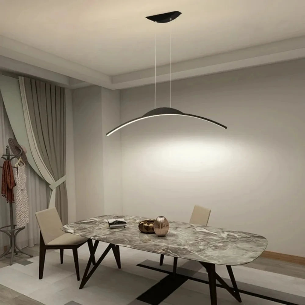 Suspension Ondulée en Métal Design Moderne