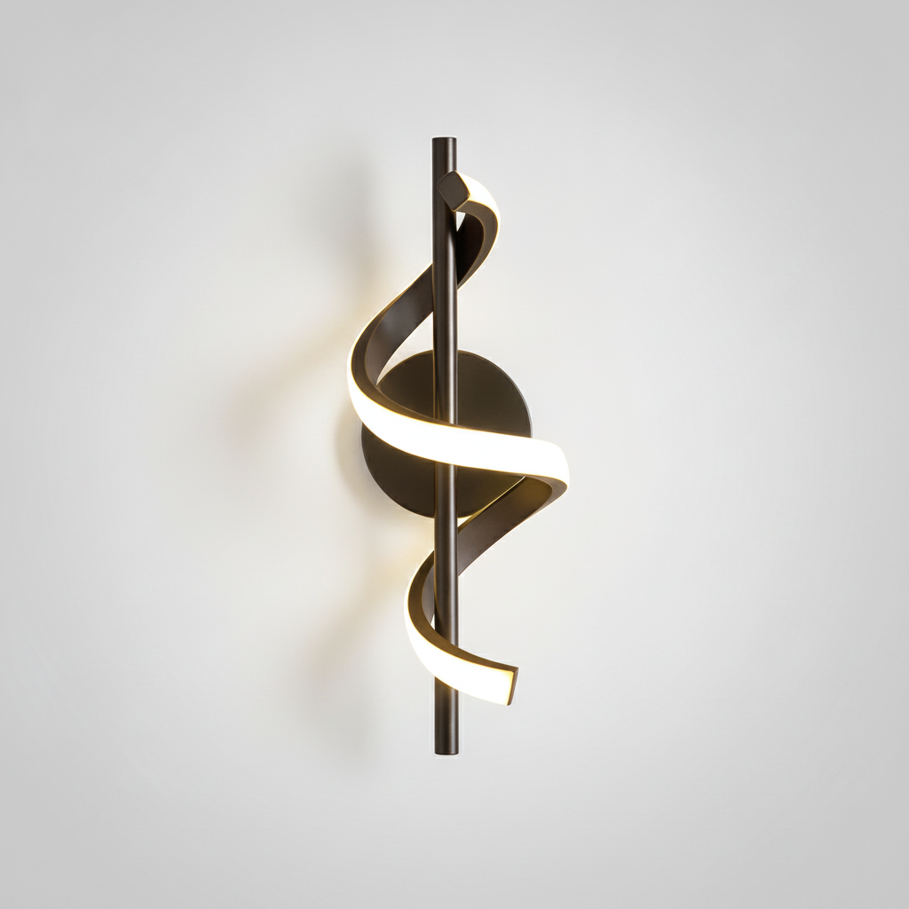Suspension Ondulée en Métal Design Moderne