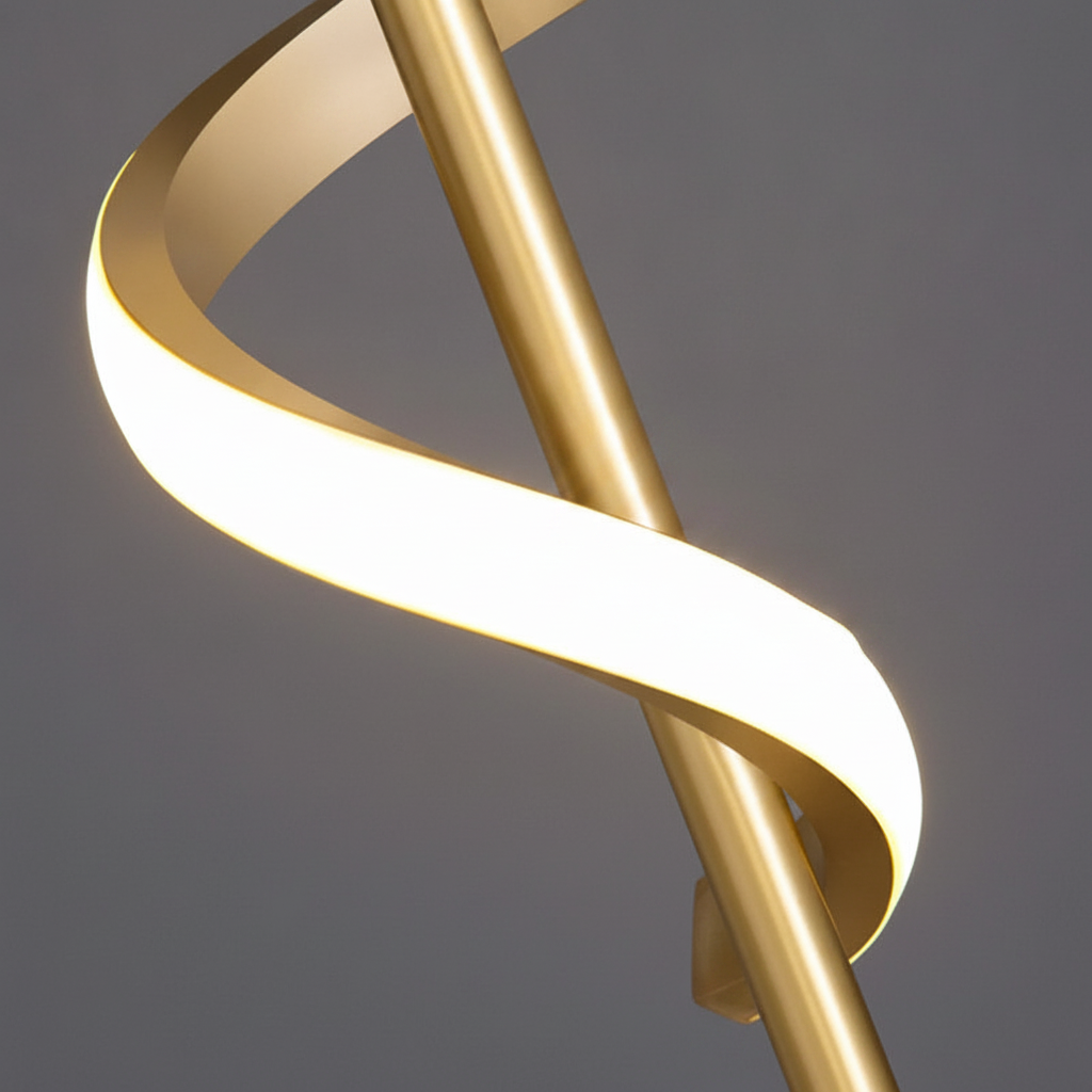 Suspension Ondulée en Métal Design Moderne