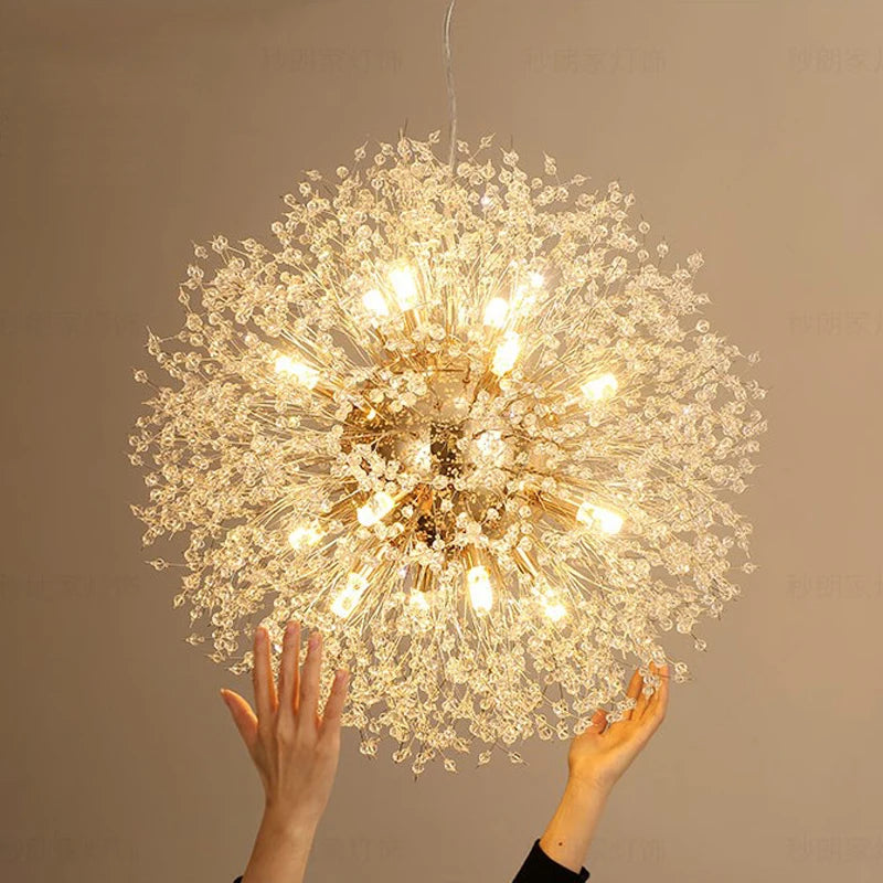 Suspension Pissenlit en Cristal Design Moderne