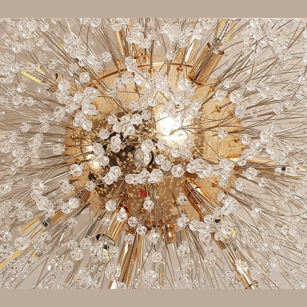 Suspension Pissenlit en Cristal Design Moderne