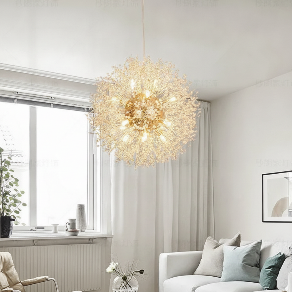 Suspension Pissenlit en Cristal Design Moderne