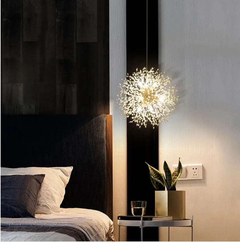 Suspension Pissenlit en Cristal Design Moderne