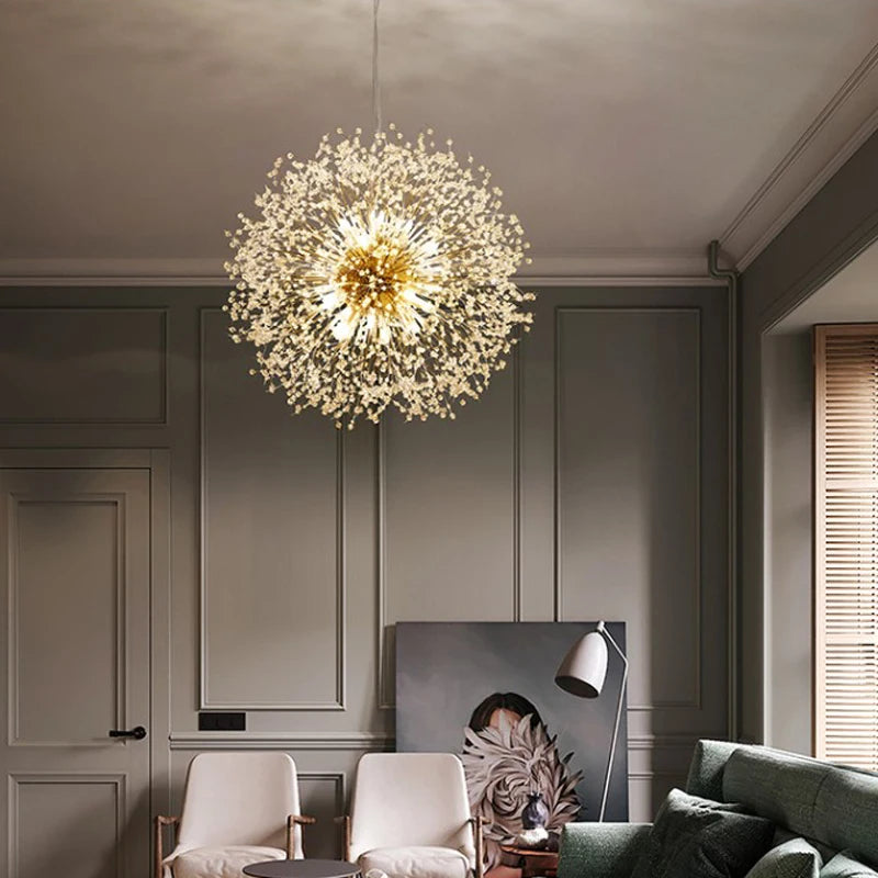 Suspension Pissenlit en Cristal Design Moderne