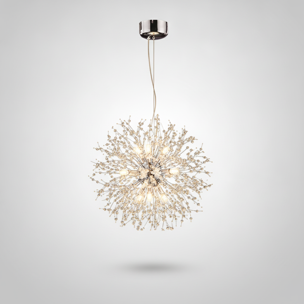 Suspension Pissenlit en Cristal Design Moderne