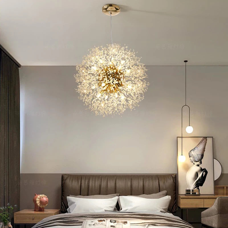 Suspension Pissenlit en Cristal Design Moderne