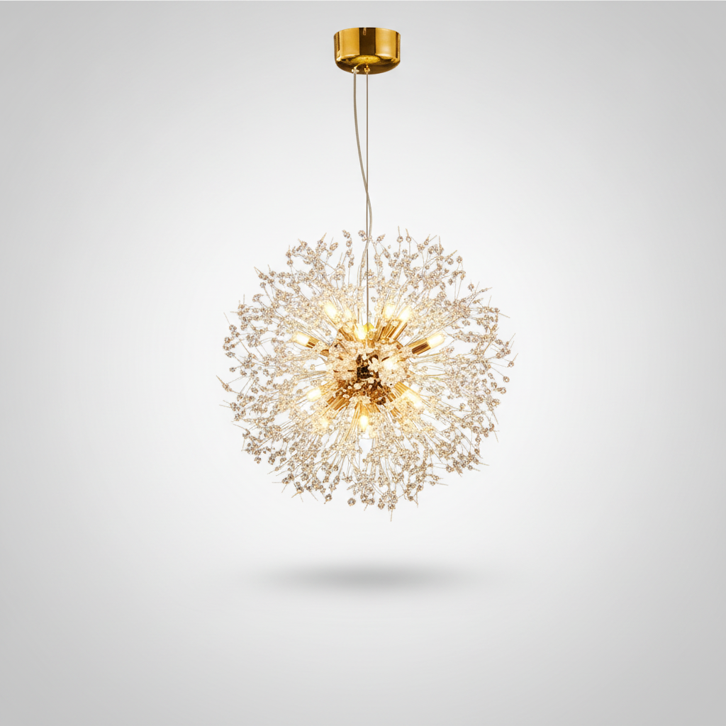 Suspension Pissenlit en Cristal Design Moderne