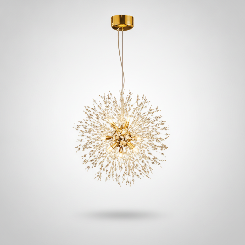 Suspension Pissenlit en Cristal Design Moderne