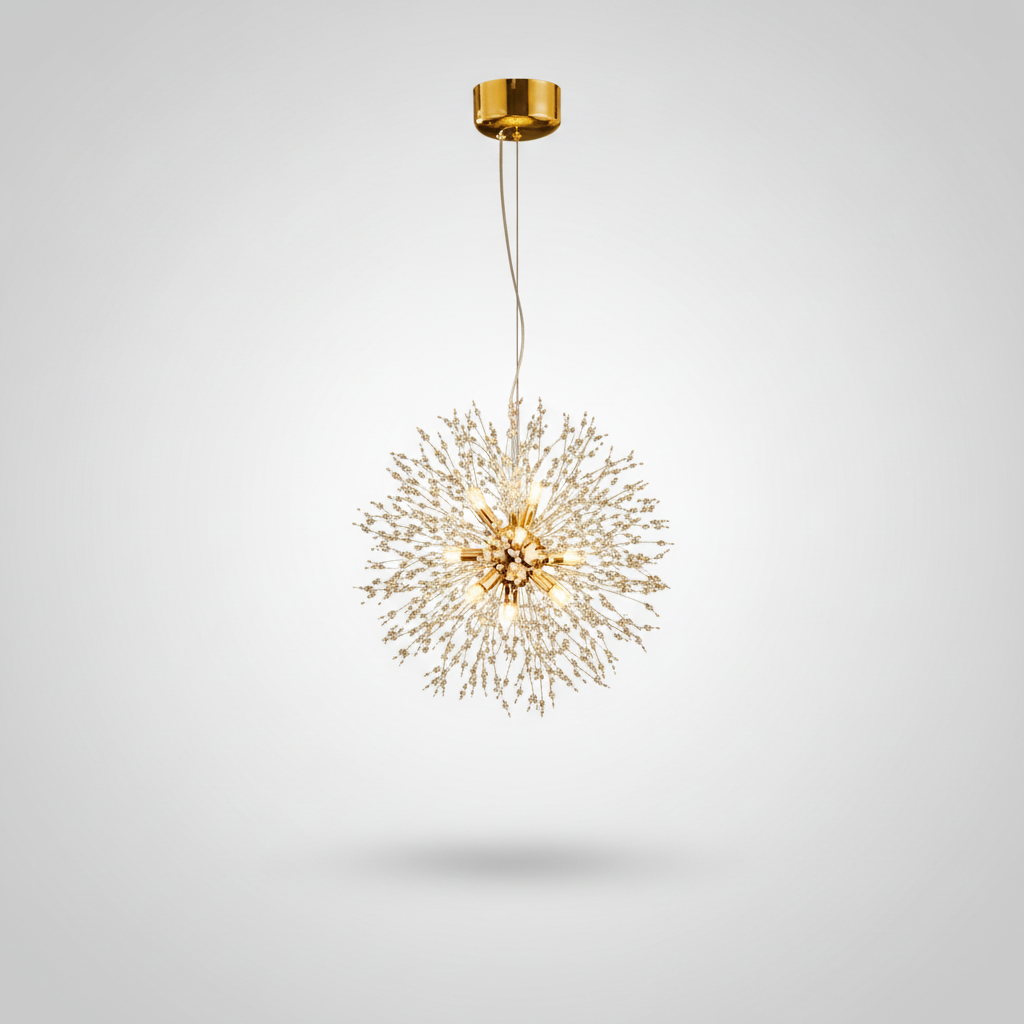 Suspension Pissenlit en Cristal Design Moderne