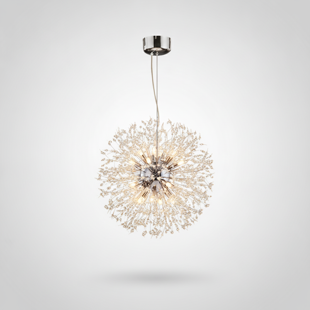 Suspension Pissenlit en Cristal Design Moderne