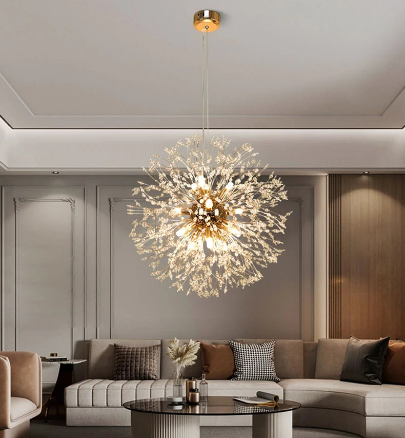 Suspension Pissenlit en Cristal Design Moderne