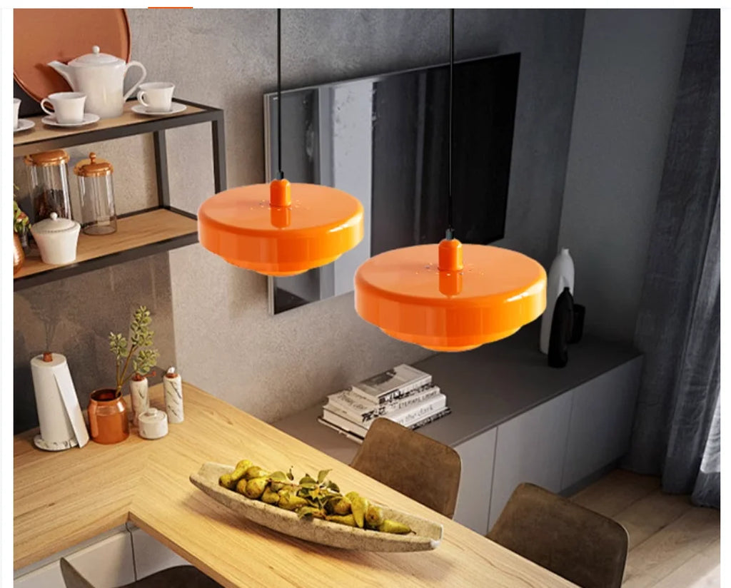 Suspension Soucoupe en Métal Design Rétro