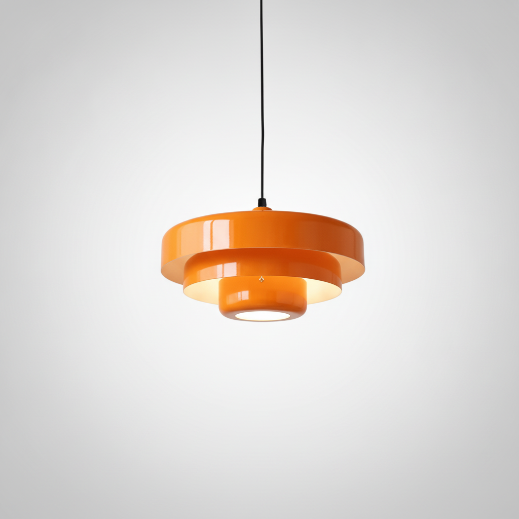 Suspension Soucoupe en Métal Design Rétro