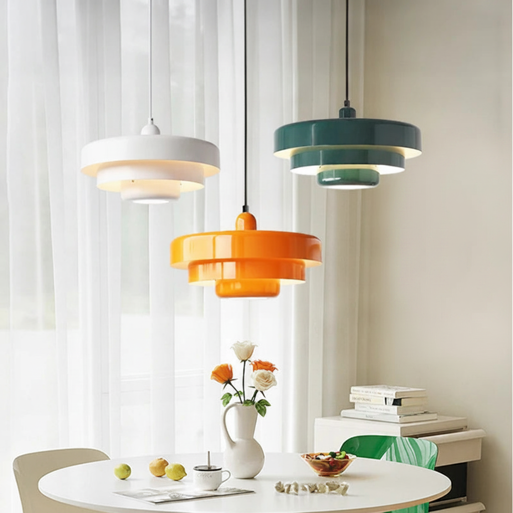 Suspension Soucoupe en Métal Design Rétro