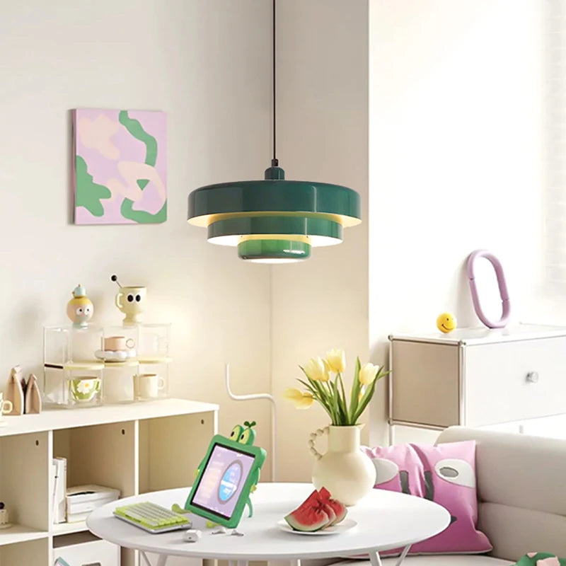 Suspension Soucoupe en Métal Design Rétro