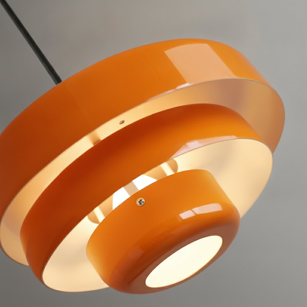 Suspension Soucoupe en Métal Design Rétro
