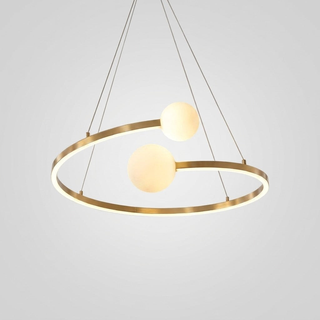 Suspension spirale en métal design moderne