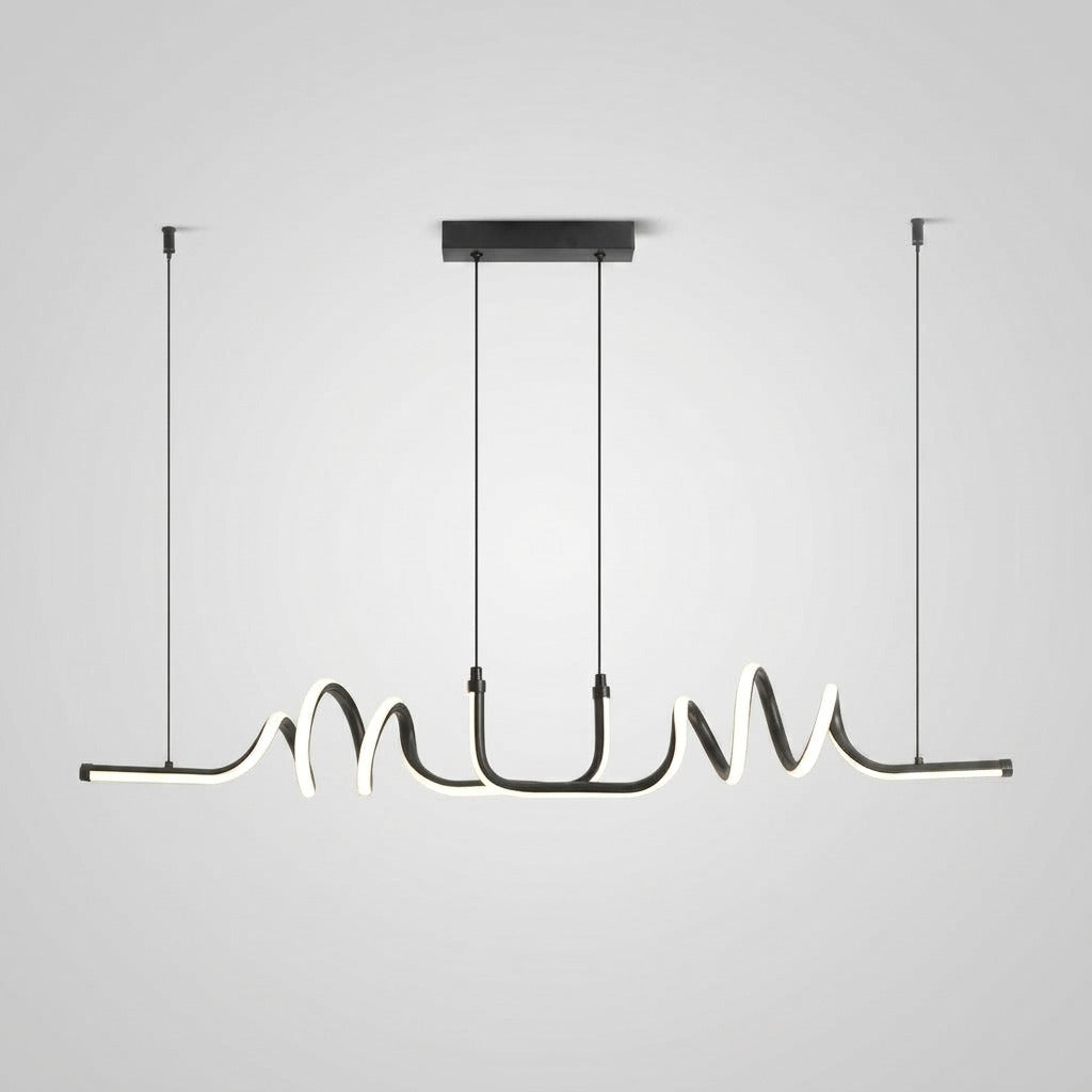 Suspension spirale en métal design moderne